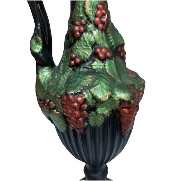 Vintage Arnels Pottery Greek Majolica Classical Style Cascading Grape Pitcher - Picture 5 of 8
